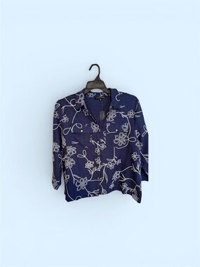 Women’s 2X Blouse New Blue Adrienne Vittadini